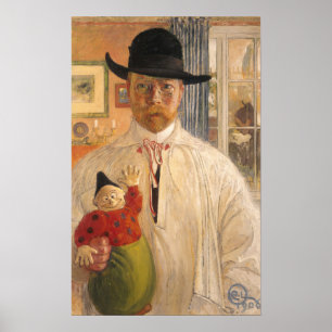 Affiche Larsson - Autoportrait