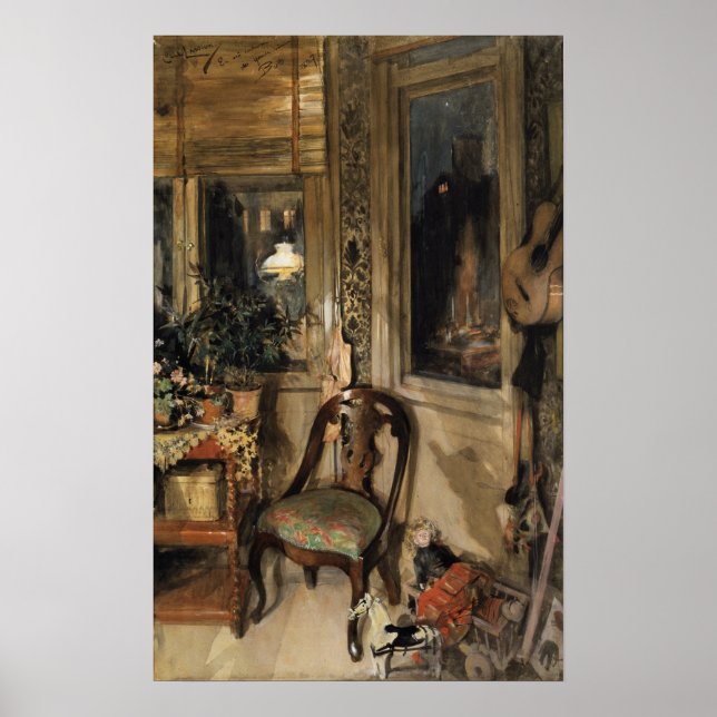 Affiche Larsson - Jouets Dans Le Coin (Devant)