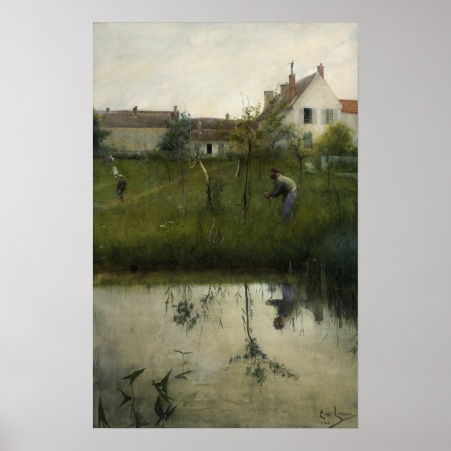 Affiche Larsson - Le vieil homme et le jardin de la nurser (Devant)