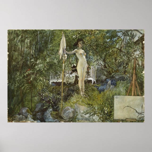 Affiche Larsson - Studio En Plein Air (De Maison) (Devant)
