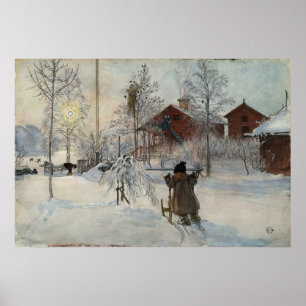 Affiche Larsson - The Yard And Washhouse (From A Home)