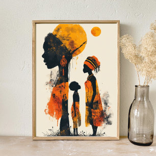 Affiche l'art abstrait africain