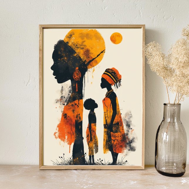 Affiche l'art abstrait africain (Créateur téléchargé)