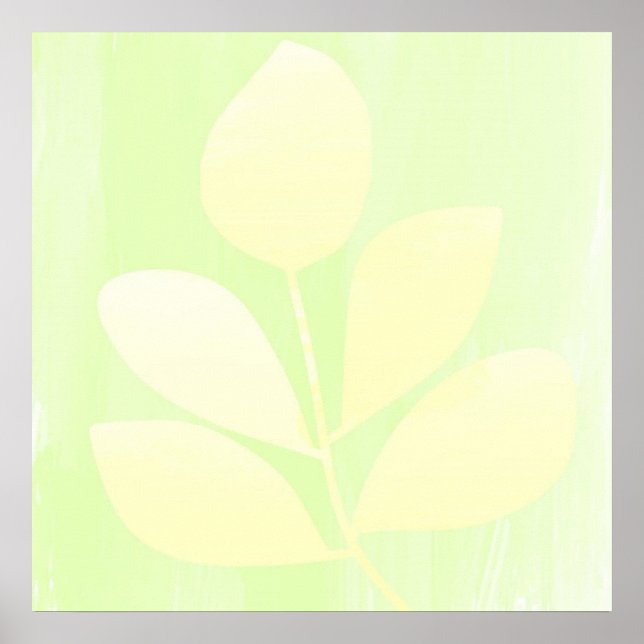 Affiche L'art abstrait feuille (Devant)