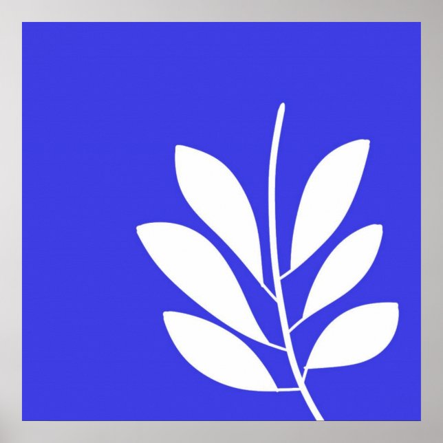 Affiche L'art abstrait feuille (Devant)