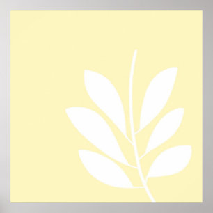 Affiche L'art abstrait feuille