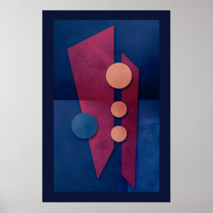 Affiche L'art Abstrait "Imaginaire en grand"