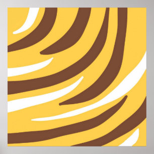 Affiche l'art abstrait tigre