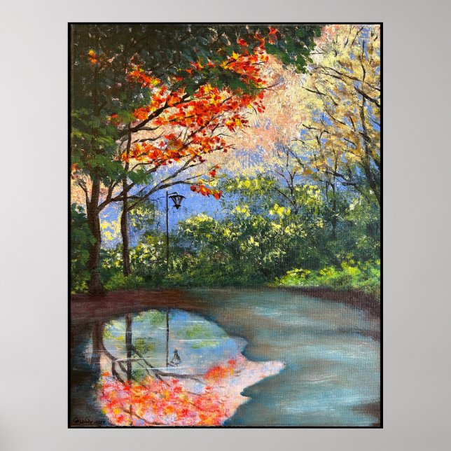 Affiche L'art acrylique Le Chemin (Devant)