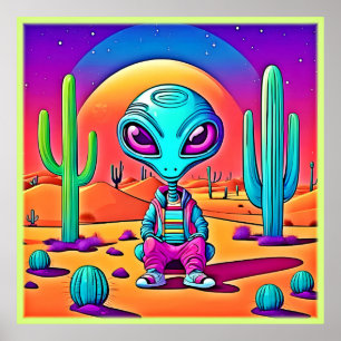 Affiche L'art Alien de Desert Chillin