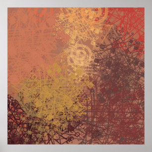 Affiche L'art artisanal. La texture colorée. OEuvre d'art