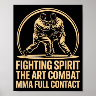 Affiche L'Art Combat MMA Karaté plein contact Art martial