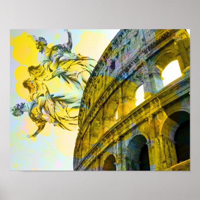 Affiche L'art cool de Rome éléments de manière branchée (Devant)