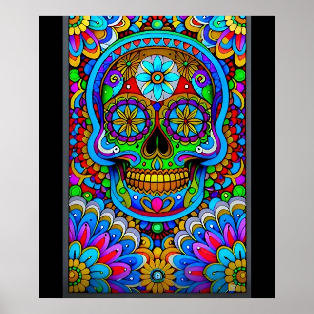 Affiche L'art crâne à sucre - Un spectre d'esprits (Devant)