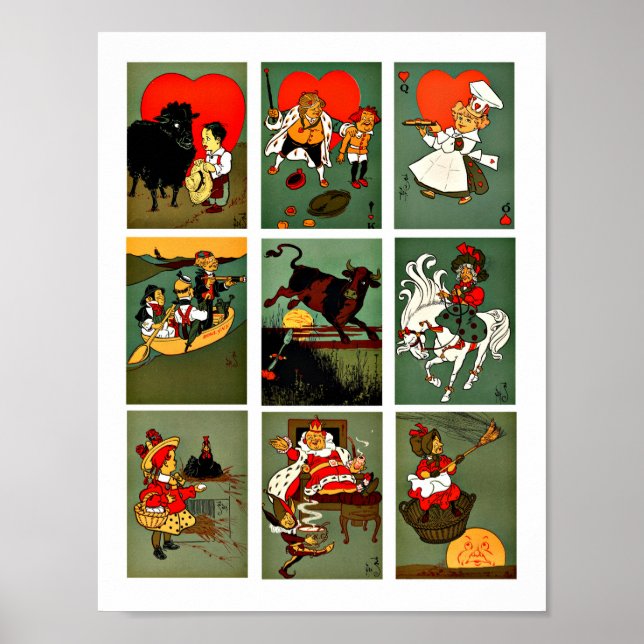 Affiche L'art de conte de fées des comptines de Mère l'Oie (Devant)