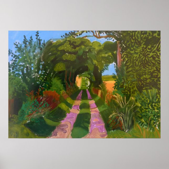 Affiche l'art de David Hockney (Devant)