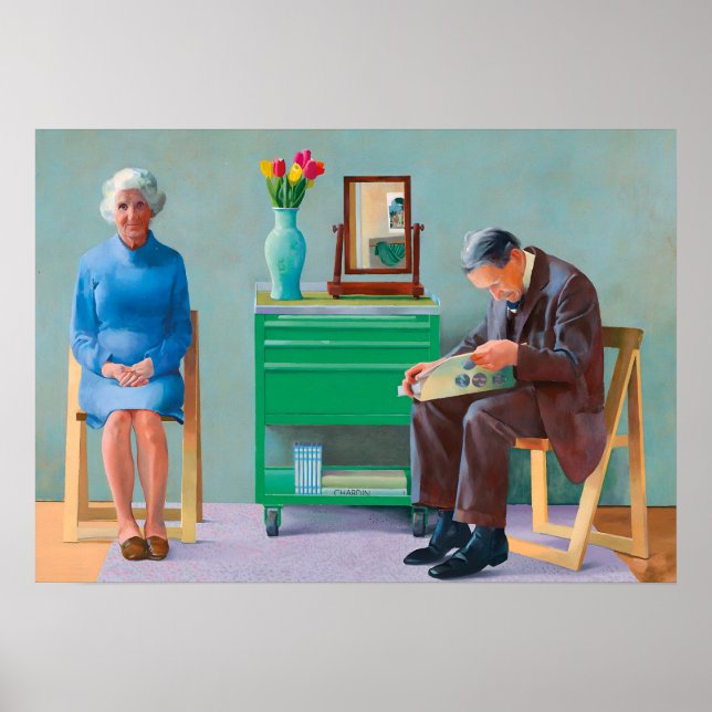 Affiche l'art de David Hockney (Devant)