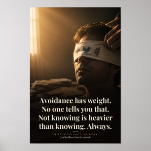 Affiche L'art de la citation de livre sur le poids de l'év