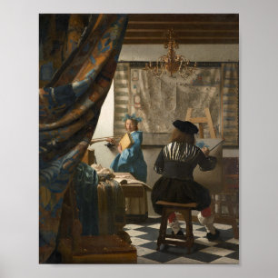 Affiche L'art de la peinture — Johannes Vermeer