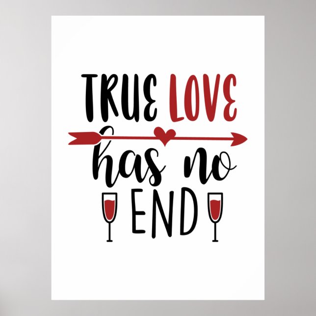 Affiche L'art de la Saint-Valentin L'amour vrai n'a pas de (Devant)