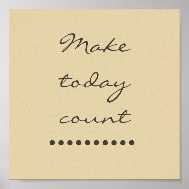 Affiche L'art de l'affirmation ! Mur incitatif positif (Devant)