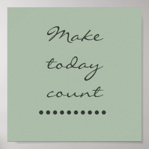 Affiche L'art de l'affirmation ! Mur incitatif positif