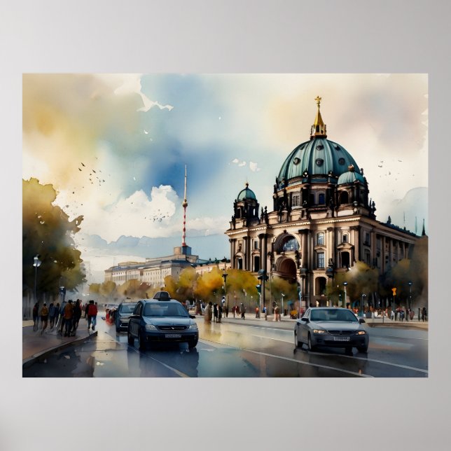 Affiche L'art de l'aquarelle à Berlin (Devant)