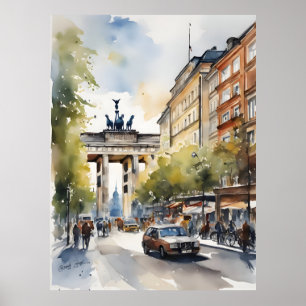 Affiche L'art de l'aquarelle à Berlin
