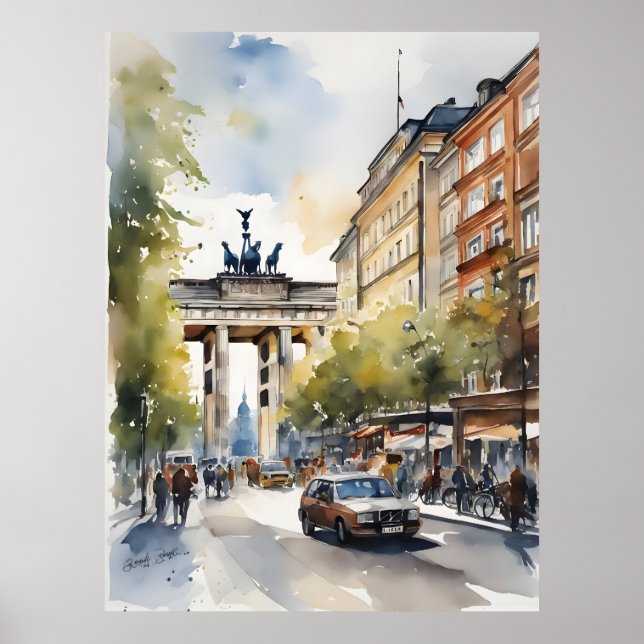 Affiche L'art de l'aquarelle à Berlin (Devant)