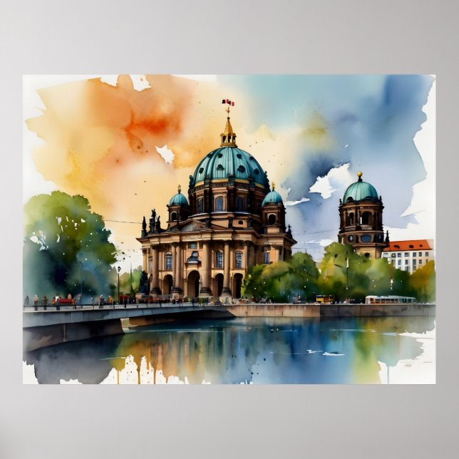 Affiche L'art de l'aquarelle à Berlin (Devant)