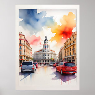 Affiche L'art de l'aquarelle à Madrid
