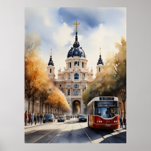 Affiche L'art de l'aquarelle à Madrid