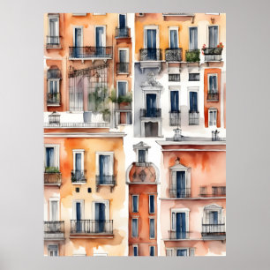 Affiche L'art de l'aquarelle à Madrid