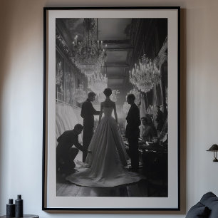 Affiche L'Art de l'Élégance : Un Essayage de Couture Class