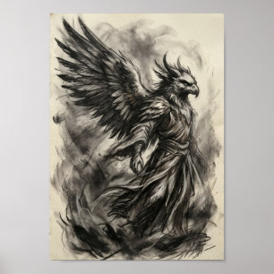 Affiche L'Art de l'Esprit Gardien à Ailes Noires