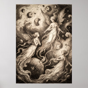 Affiche L'Art de l'Esprit Gardien du Monde Souterrain