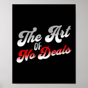 Affiche L'art de ne pas conclure de marchés jeu de mots sa