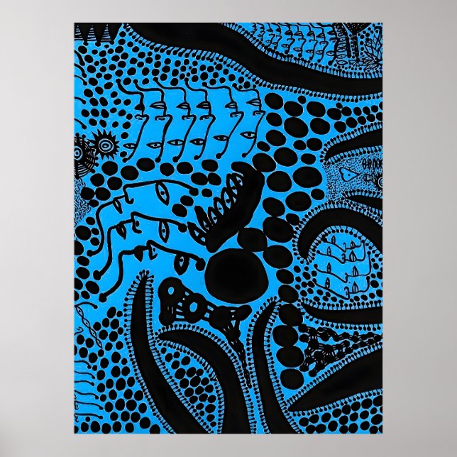 Affiche l'art de Yayoi Kusama (Devant)