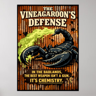 Affiche L'art défensif du scorpion à vinaigre