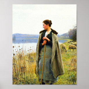 Affiche L'art des bergers par Daniel Ridgway Knight