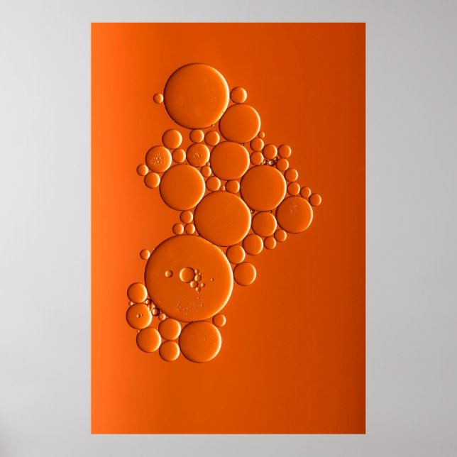 Affiche L'art des bulles d'orange (Devant)