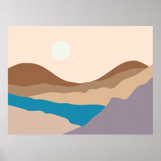 Affiche l'art des montagnes (Devant)