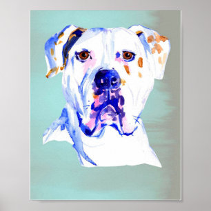 Affiche L'art du chien de taureau américain