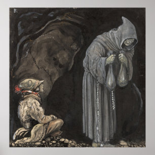 Affiche L'art du conte de fées vintage de John Bauer