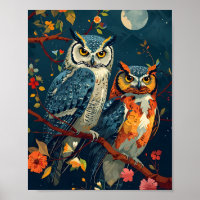 L'art du hibou vintage