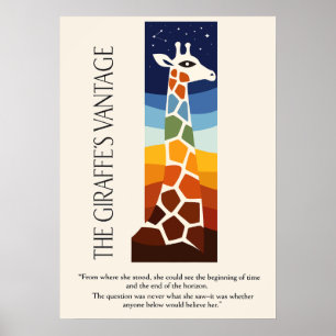 Affiche L'Art du point de vue de la girafe