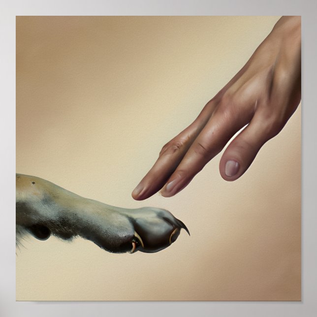 Affiche L'art du portrait de chien créé par Dieu (Devant)