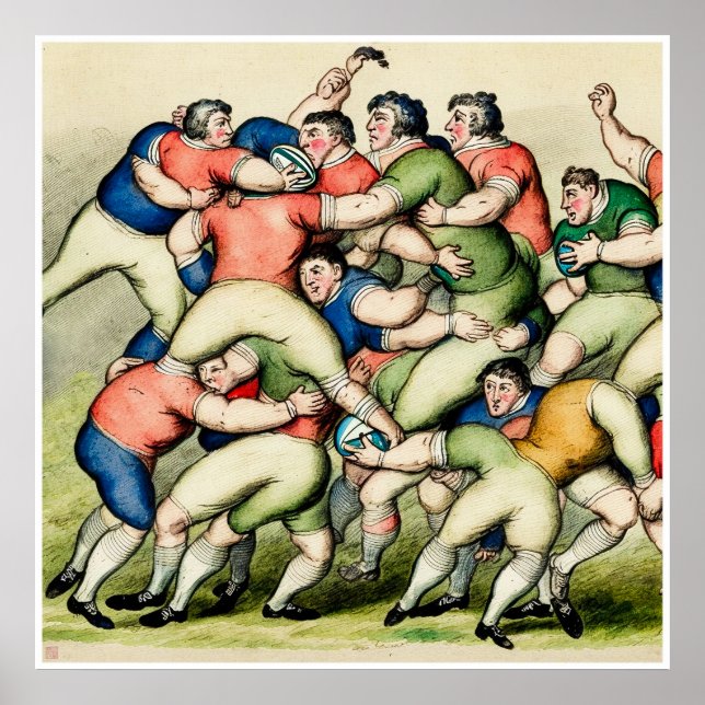 Affiche L'Art Du Rugby - Imprimer (Devant)