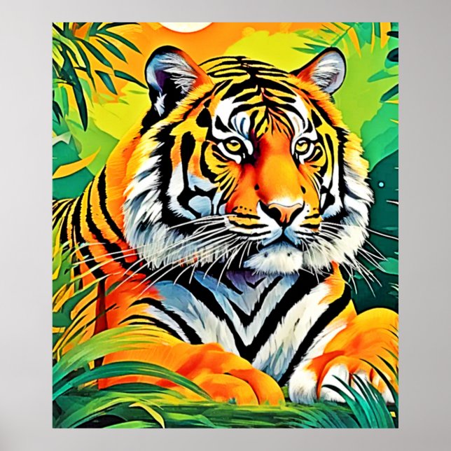 Affiche L'art du tigre tropical (Devant)