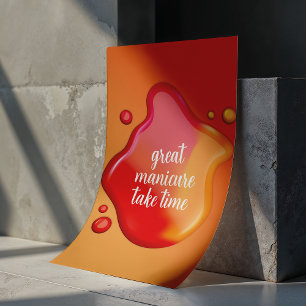 Affiche L'art élégant des ongles - Manucure prend du temps
